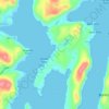 Burin Bay topographic map, elevation, terrain