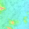 Isfahan topographic map, elevation, terrain