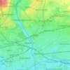 Ilford topographic map, elevation, terrain