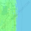 West Palm Beach topographic map, elevation, terrain