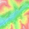 Pouillayes topographic map, elevation, terrain