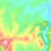 Parcin topographic map, elevation, terrain