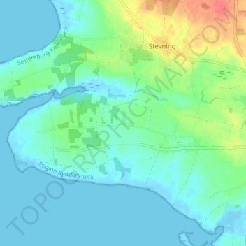Stolbro Mark topographic map, elevation, terrain