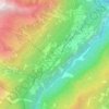 Les Marécottes topographic map, elevation, terrain
