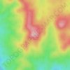Wombat Hill topographic map, elevation, terrain