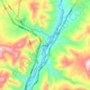 松坎镇 topographic map, elevation, terrain