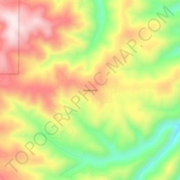 Horsecamp topographic map, elevation, terrain