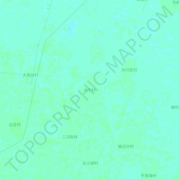 大宁村 topographic map, elevation, terrain