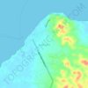 Juata Laut topographic map, elevation, terrain