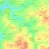 Cosne topographic map, elevation, terrain
