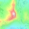 Bitihorn topographic map, elevation, terrain