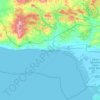 Alexandroupolis topographic map, elevation, terrain