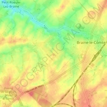 Hameau des Carmes topographic map, elevation, terrain