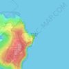 Blue Fish Point topographic map, elevation, terrain