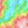 Herves topographic map, elevation, terrain