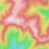 Le Markstein topographic map, elevation, terrain
