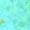 Gospić topographic map, elevation, terrain