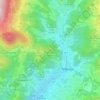 Klečka topographic map, elevation, terrain