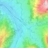 Gstaad topographic map, elevation, terrain