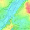 Longueville topographic map, elevation, terrain