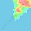 Punta Pirámides topographic map, elevation, terrain