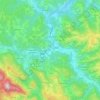 Milići topographic map, elevation, terrain