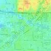 Maple Lane topographic map, elevation, terrain