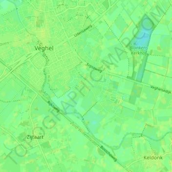 Havelt topographic map, elevation, terrain