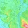 Haslach topographic map, elevation, terrain
