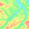Monte Ruivo topographic map, elevation, terrain