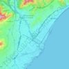 Sant Adrià de Besòs topographic map, elevation, terrain