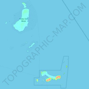 Kepulauan Natuna Selatan topographic map, elevation, terrain