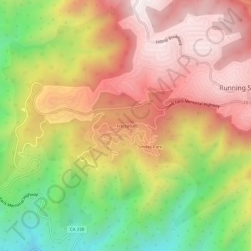 Fredalba topographic map, elevation, terrain