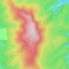 Mount Higashi topographic map, elevation, terrain