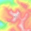 美鲁各古 topographic map, elevation, terrain