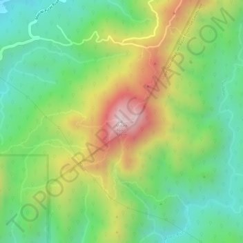 Mount Ayaas topographic map, elevation, terrain