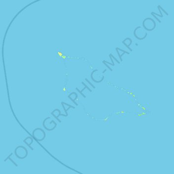 Likiep Atoll topographic map, elevation, terrain