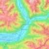 Bellinzona topographic map, elevation, terrain