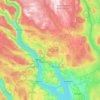 Ringsaker topographic map, elevation, terrain