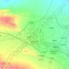 Jiayuguan topographic map, elevation, terrain