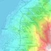 1st District of Patras - Arctic Sector topographic map, elevation, terrain