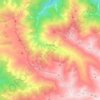 İncesu topographic map, elevation, terrain