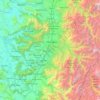 Provincia de Cachapoal topographic map, elevation, terrain