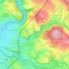 Niestetal topographic map, elevation, terrain