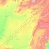Kandahar topographic map, elevation, terrain