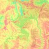 Братский район topographic map, elevation, terrain