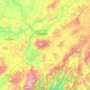 Kayseri topographic map, elevation, terrain