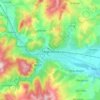 Târgu Ocna topographic map, elevation, terrain