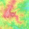 район Ясенево topographic map, elevation, terrain