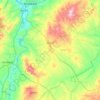 Keskin topographic map, elevation, terrain